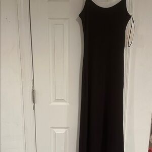 A New Day Black Ribbed Sleeveless Dress